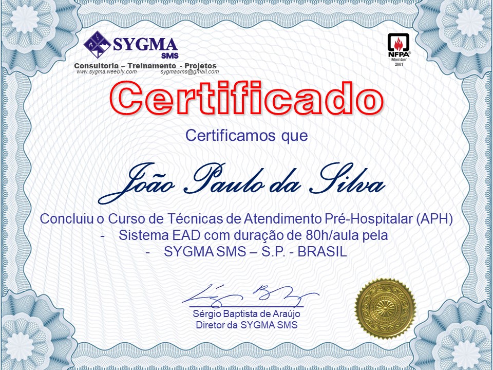 CERTIFICADO DE CONCLUSÃO DO CURSO