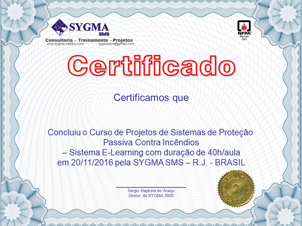 Certificado de Conclusão do Curso