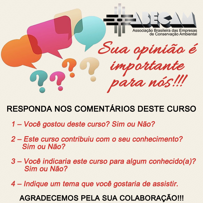 Sua Opinião é importante para nós!