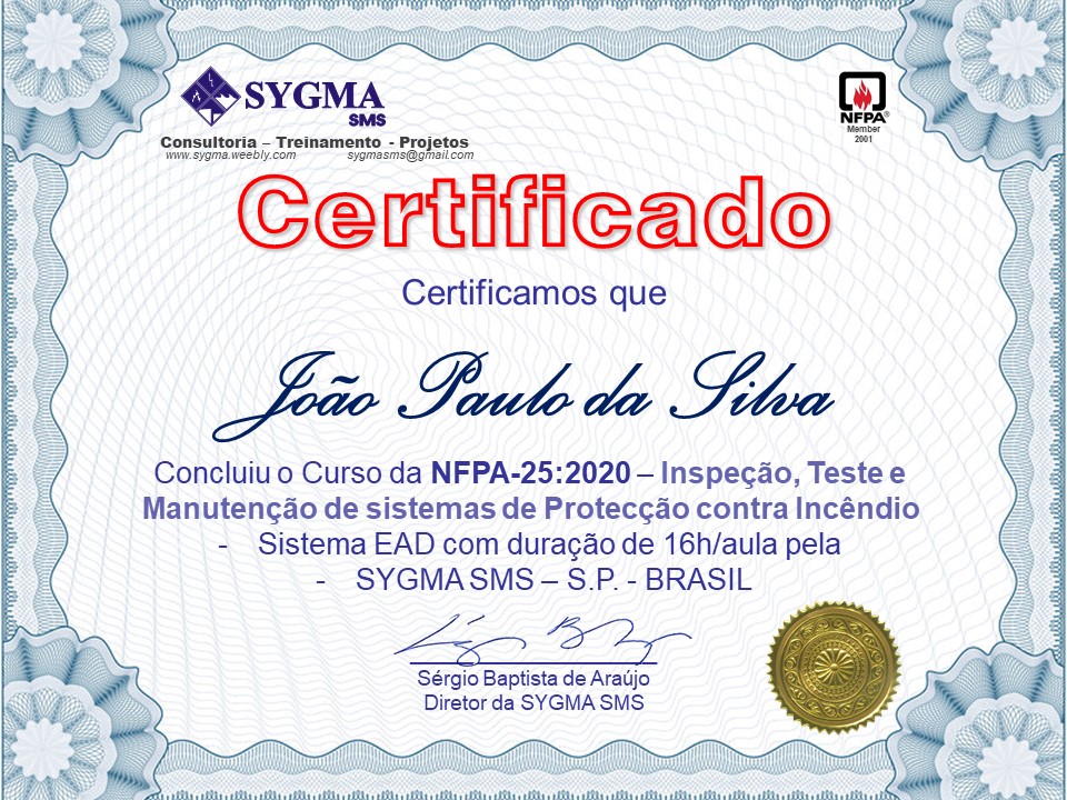Certificado de Conclusão do Curso