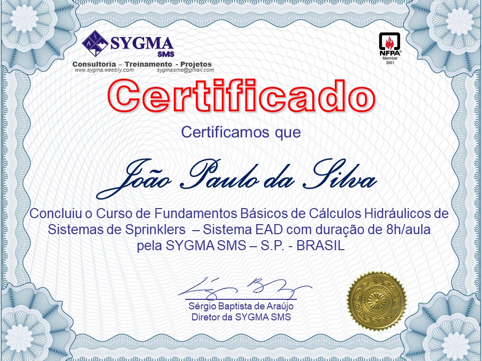 Certificado de Conclusão do Curso