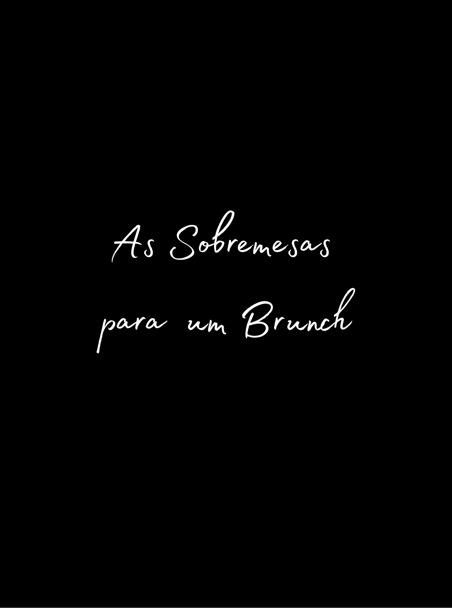 -----------DOCES PARA UM BRUNCH-----------