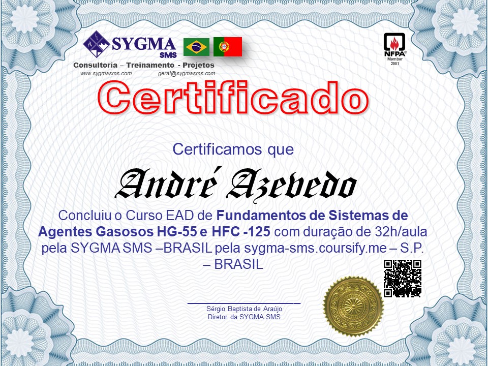 CERTIFICADO DO CURSO